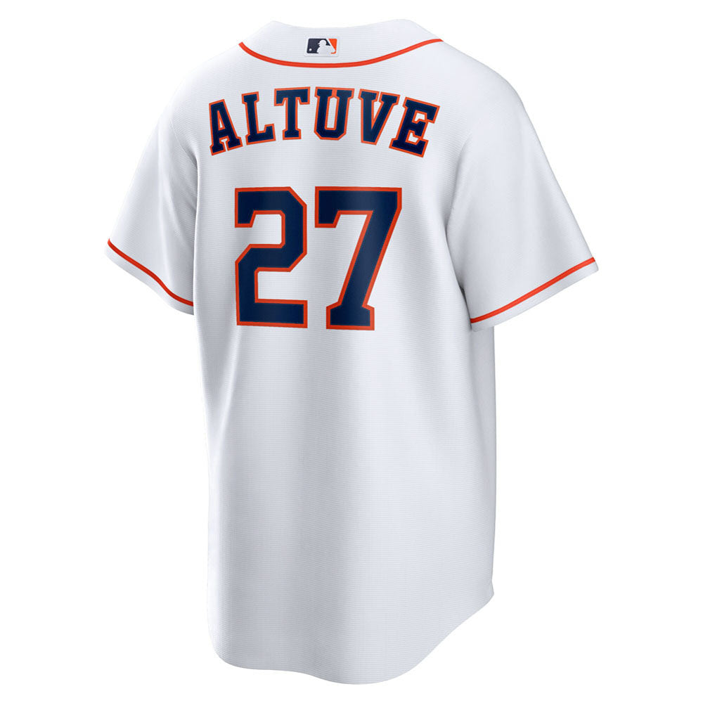 Men's Houston Astros Jose Altuve Home Player Name Jersey - White
